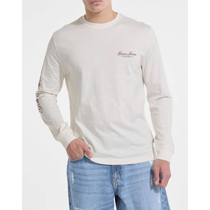 Product GUESS JEANS GJ CN LS REG PRINT ON SLEEVE T-SHIRT MEN base image