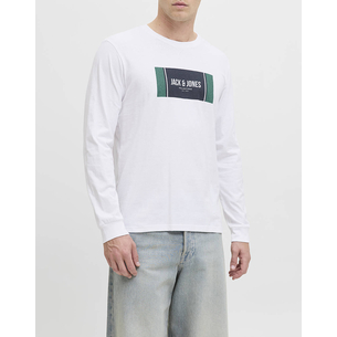 Product JACK&JONES JJHAYATO TEE LS CREW NECK BTS base image