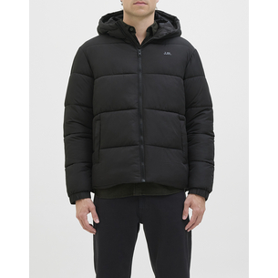 Product JJ REBEL JREBREBEL LOGO PUFFER HOOD base image