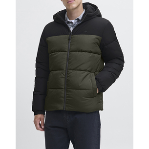 Product JJ REBEL JREBREBEL LOGO PUFFER HOOD base image