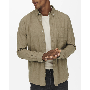 Product ONLY&SONS  ONSNIKO LS MELANGE SHIRT base image