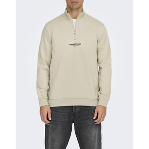Product ONLY&SONS ONSCURATED REG HALF ZIP SWEAT NOOS base image
