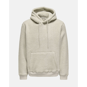 Product ONLY&SONS ONSEMILIO REG TEDDY HOODIE SWEAT VD base image