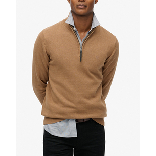 Product SUPERDRY  D1 STUD ESSENTIALS COTTON HALF ZIP ΠΛΕΚΤΟ ΑΝΔΡΙΚΟ base image