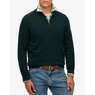 Product SUPERDRY  D1 STUD ESSENTIALS COTTON HALF ZIP ΠΛΕΚΤΟ ΑΝΔΡΙΚΟ base image