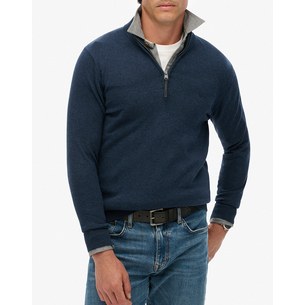 Product SUPERDRY  D1 STUD ESSENTIALS COTTON HALF ZIP ΠΛΕΚΤΟ ΑΝΔΡΙΚΟ base image