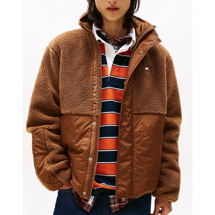 Product TOMMY JEANS TJM ESSENTL MIX TEDDY JACKET EXT base image