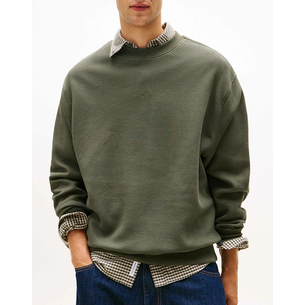 Product TOMMY JEANS TJM RLX WAFFLE SCRIPT CREW base image