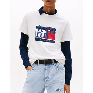 Product TOMMY JEANS TJM SLIM RWB FLAG TEE EXT base image