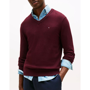 Product TOMMY HILFIGER PIMA ORG CTN CASHMERE V NECK base image