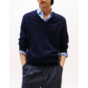 Product TOMMY HILFIGER PIMA ORG CTN CASHMERE V NECK base image