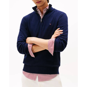 Product TOMMY HILFIGER PIMA ORG CTN CASHMERE ZIP MOCK base image