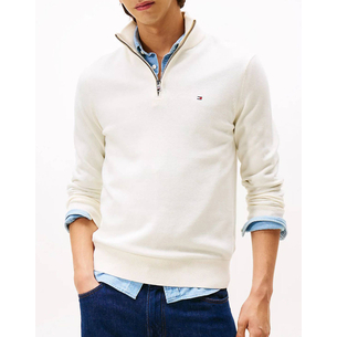 Product TOMMY HILFIGER PIMA ORG CTN CASHMERE ZIP MOCK base image