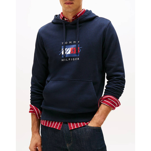Product TOMMY HILFIGER LINEAR FLAG GRAPHIC HOODIE base image
