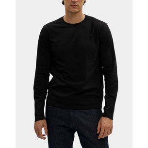 Product TRUSSARDI T-SHIRT SLIM FIT A MANICHE LUNGHE IN JERSEY STRETCH CON RICAMO base image