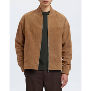 Product SELECTED SLHLARS SUEDE BOMBER JKT #S base image
