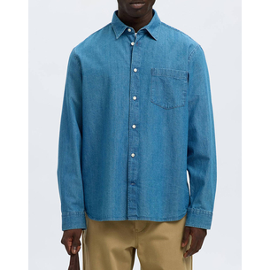Product SELECTED SLHREGCARLO DENIM LS SHIRT NOOS base image
