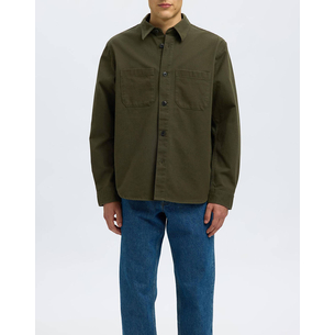 Product SELECTED SLHTRAVIS TWILL OVERSHIRT LS NOOS base image