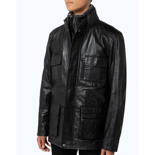 Product THE BOSTONIANS MΠΟΥΦΑΝ ΔΕΡΜΑΤΙΝΟ PARKA REGULAR FIT base image