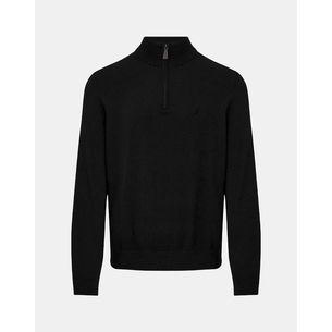 Product NAUTICA KNITTED SHIRT LS PERFORMANCE SOLID 1/4 ZIP (12GG) base image