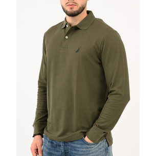 Product NAUTICA ΜΠΛΟΥΖΑ ΠΟΛΟ ΜΜ LS DECK POLO_SUSTAINABLE base image