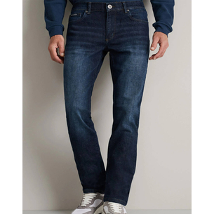 Product NAVY&GREEN LOW WAIST DENIM PANTS base image
