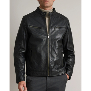 Product NAVY&GREEN ΔΕΡΜΑΤΙΝΟ ΤΖΑΚΕΤ base image