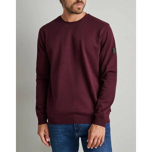Product NAVY&GREEN CREWNECK COTTON KNIT base image