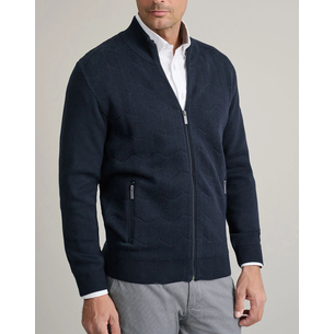 Product NAVY&GREEN ΖΑΚΕΤΑ ΠΛΕΚΤΗ-12GG COTTON base image