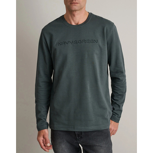 Product NAVY&GREEN ΜΠΛΟΥΖΑ ΛΑΙΜΟΚΟΨΗ M/M base image