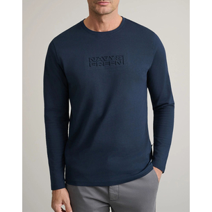 Product NAVY&GREEN ΜΠΛΟΥΖΑ ΛΑΙΜΟΚΟΨΗ M/M base image