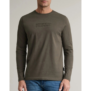 Product NAVY&GREEN ΜΠΛΟΥΖΑ ΛΑΙΜΟΚΟΨΗ M/M base image