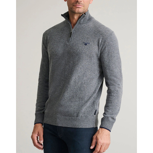 Product NAVY&GREEN KNITWEAR ZIPPER base image