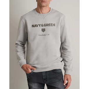 Product NAVY&GREEN ΜΠΛΟΥΖΑ ΦΟΥΤΕΡ ΛΑΙΜΟΚΟΨΗ M/M base image