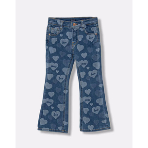 Product GUESS STR DENIM FLARE PANTS W/LASER KIDS GIRL base image