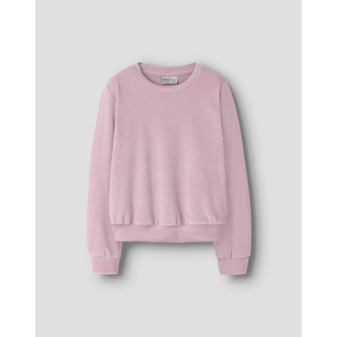 Product NAME IT NKFVELOA LS VELVET SHORT TOP base image