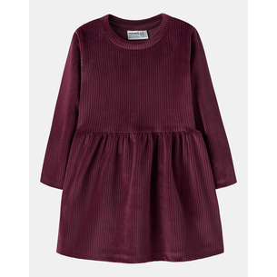 Product NAME IT NMFVELOA LS VELVET DRESS base image