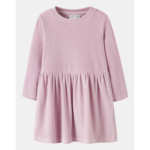 Product NAME IT NMFVELOA LS VELVET DRESS base image