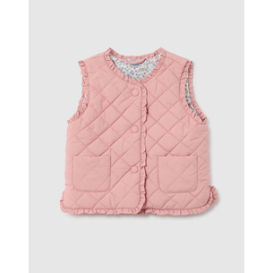 Product OVS QUILTED GILET W/RUFFLE base image