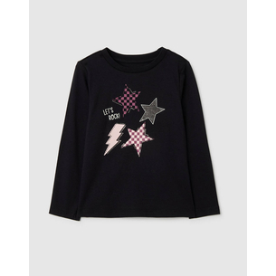 Product OVS TSH LS PRINT4-5COL STRASS base image