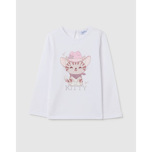 Product OVS T-SHIRT L/S W/KITTY base image