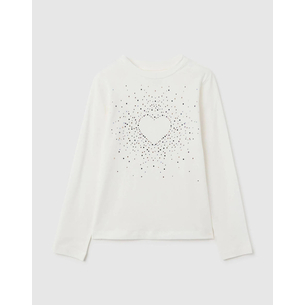 Product OVS T-SHIRT L/S W/STRASS base image