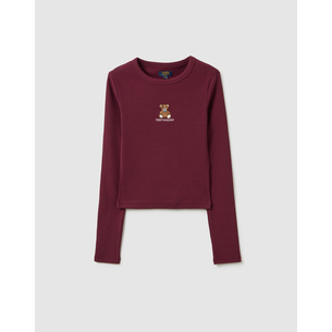 Product OVS T-SHIRT RIB W/EMBRO base image