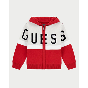 Product GUESS HOODED LS SWEATER W/ZIP KNITTED KIDS BOY base image