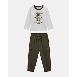 Product GUESS SET LS T-SHIRT + CARGO JOGGER ΣΕΤ ΠΑΙΔΙΚΟ BOY base image