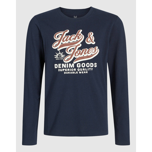 Product JACK&JONES JELOGO TEE LS O-NEC 2 COL AW25 NOOS JNR base image