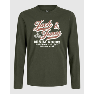 Product JACK&JONES JELOGO TEE LS O-NEC 2 COL AW25 NOOS JNR base image