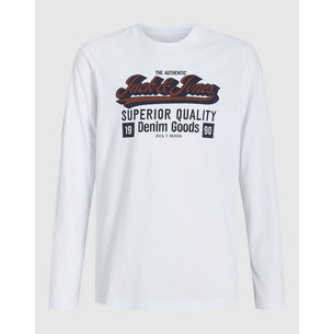 Product JACK&JONES JELOGO TEE LS O-NEC 2 COL AW25 NOOS JNR base image