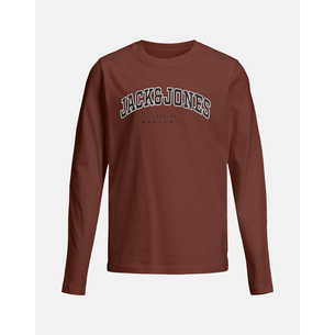 Product JACK&JONES JJECALEB VARSITY TEE LS O-NECK SN JNR base image