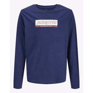 Product JACK&JONES JORINWOOD BLOCK BRANDING TEE LS CN JNR base image